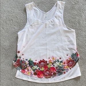 Lululemon top with floral design